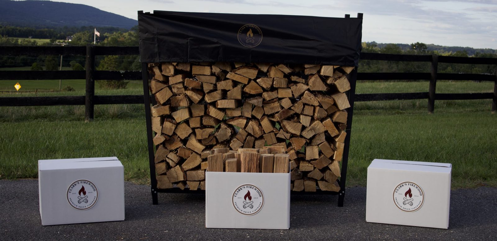 A wide pile of kiln-dried hardwood, ideal for wood stoves